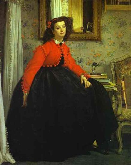 unknow artist Portrait of Miss L. L. France oil painting art